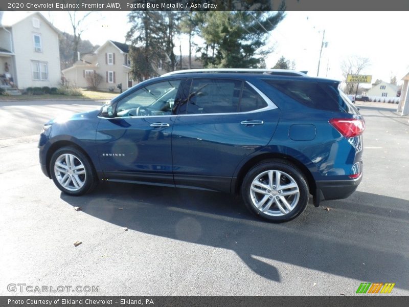 Pacific Blue Metallic / Ash Gray 2020 Chevrolet Equinox Premier AWD
