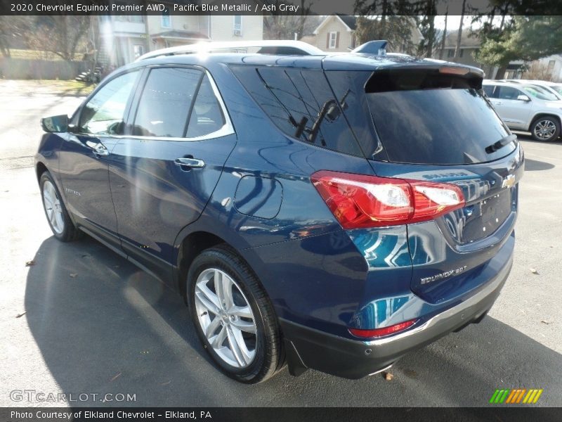 Pacific Blue Metallic / Ash Gray 2020 Chevrolet Equinox Premier AWD