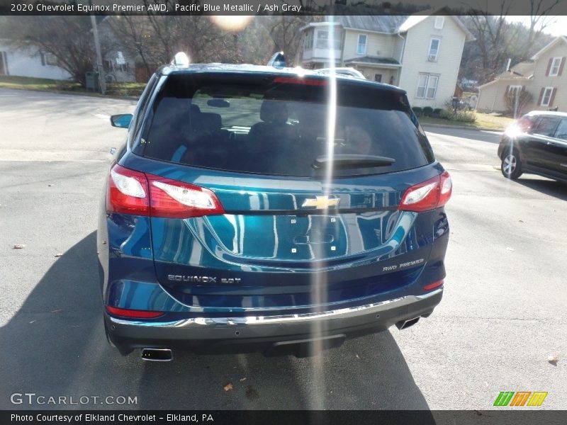 Pacific Blue Metallic / Ash Gray 2020 Chevrolet Equinox Premier AWD