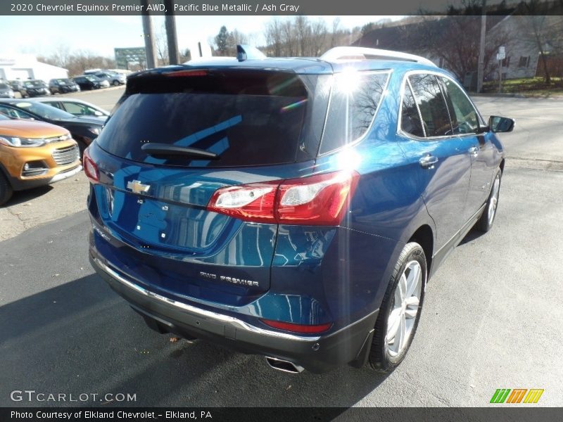 Pacific Blue Metallic / Ash Gray 2020 Chevrolet Equinox Premier AWD