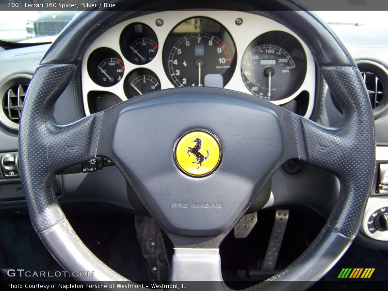 Silver / Blue 2001 Ferrari 360 Spider
