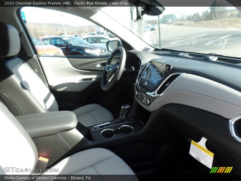 Pacific Blue Metallic / Ash Gray 2020 Chevrolet Equinox Premier AWD