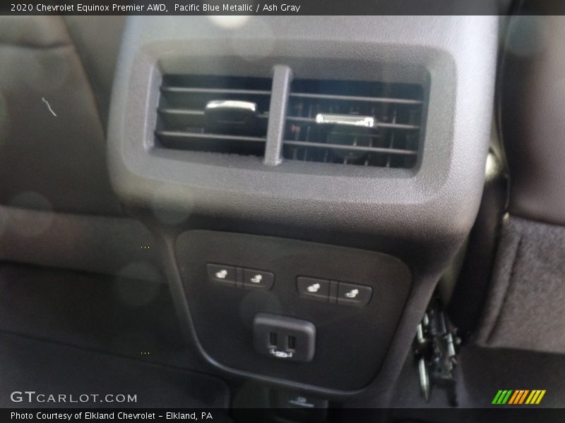 Pacific Blue Metallic / Ash Gray 2020 Chevrolet Equinox Premier AWD