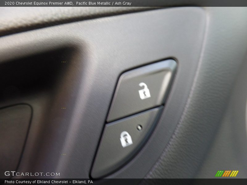 Pacific Blue Metallic / Ash Gray 2020 Chevrolet Equinox Premier AWD