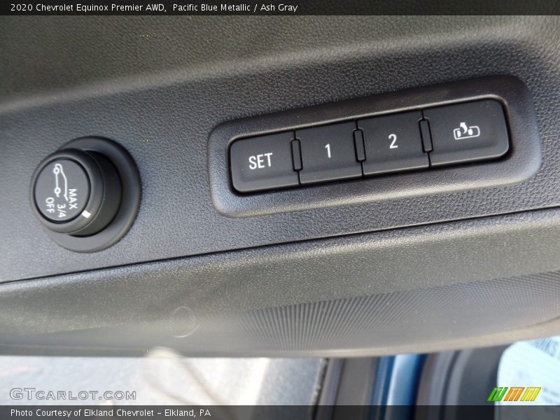 Pacific Blue Metallic / Ash Gray 2020 Chevrolet Equinox Premier AWD