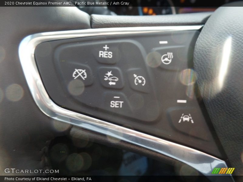 Pacific Blue Metallic / Ash Gray 2020 Chevrolet Equinox Premier AWD