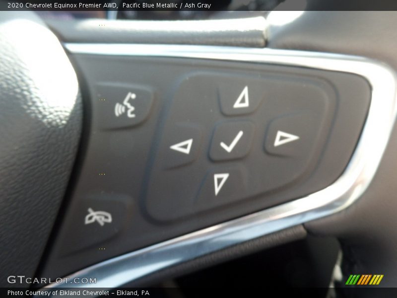 Pacific Blue Metallic / Ash Gray 2020 Chevrolet Equinox Premier AWD