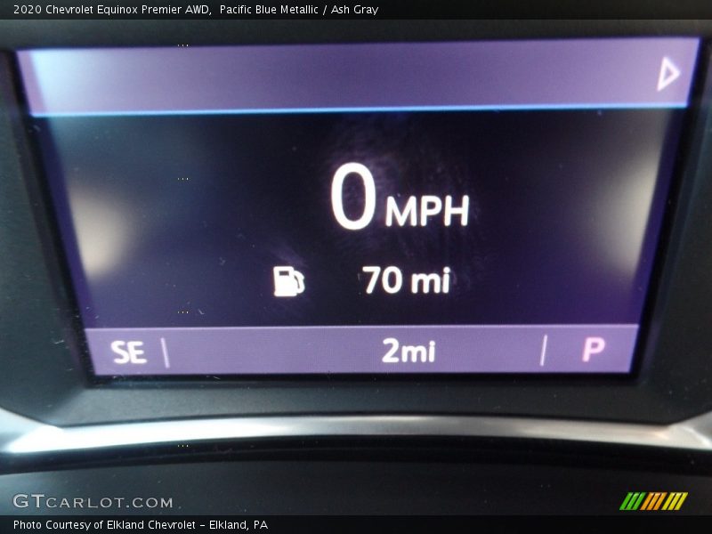 Pacific Blue Metallic / Ash Gray 2020 Chevrolet Equinox Premier AWD