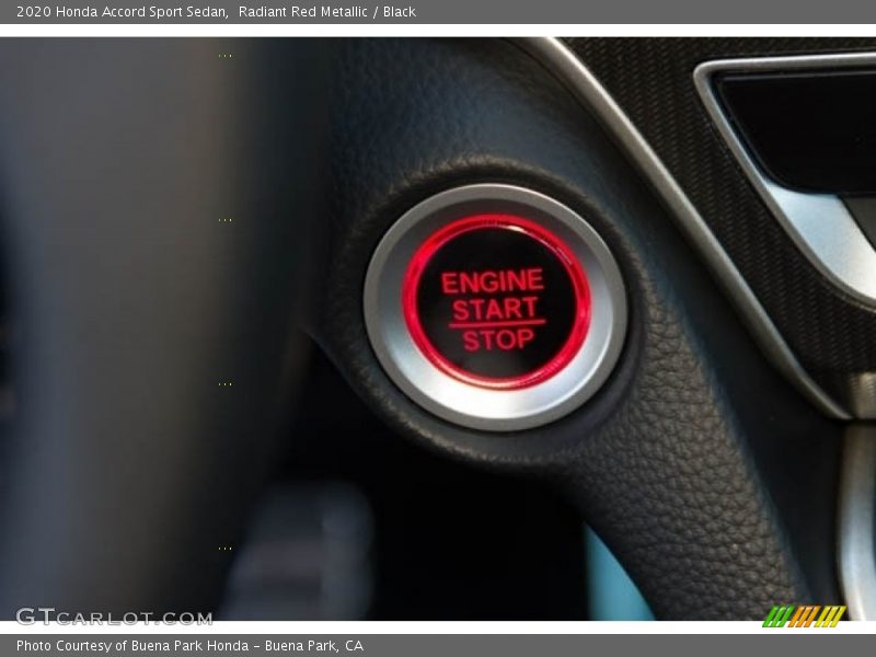 Radiant Red Metallic / Black 2020 Honda Accord Sport Sedan