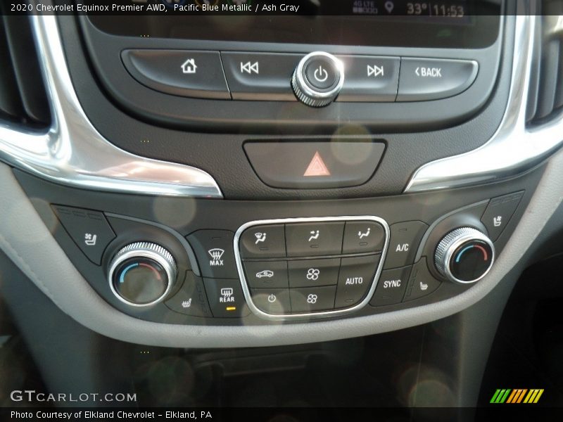 Pacific Blue Metallic / Ash Gray 2020 Chevrolet Equinox Premier AWD