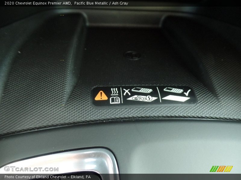 Pacific Blue Metallic / Ash Gray 2020 Chevrolet Equinox Premier AWD