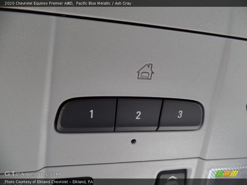 Pacific Blue Metallic / Ash Gray 2020 Chevrolet Equinox Premier AWD