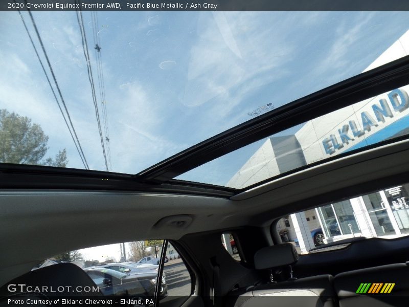 Pacific Blue Metallic / Ash Gray 2020 Chevrolet Equinox Premier AWD