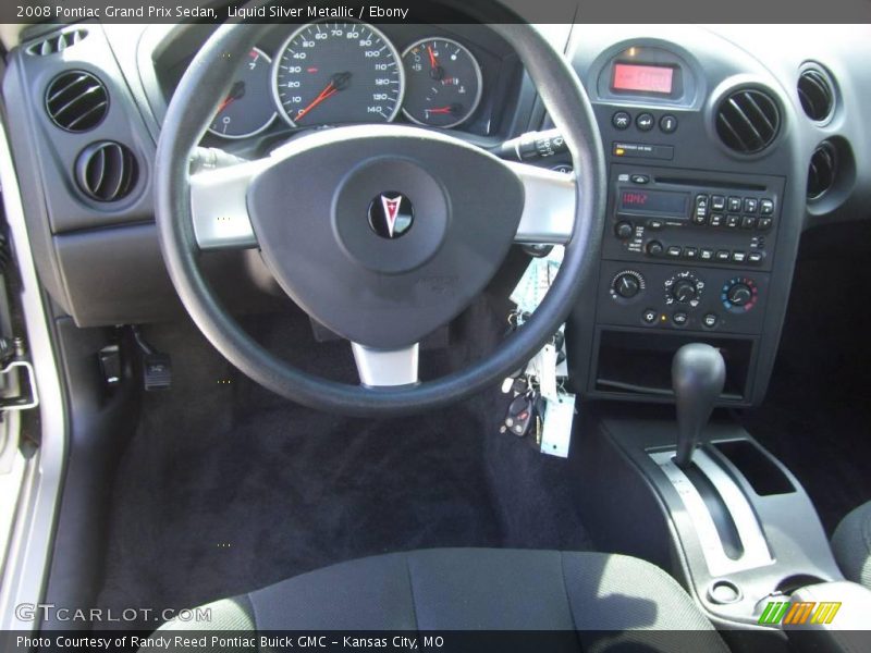 Liquid Silver Metallic / Ebony 2008 Pontiac Grand Prix Sedan