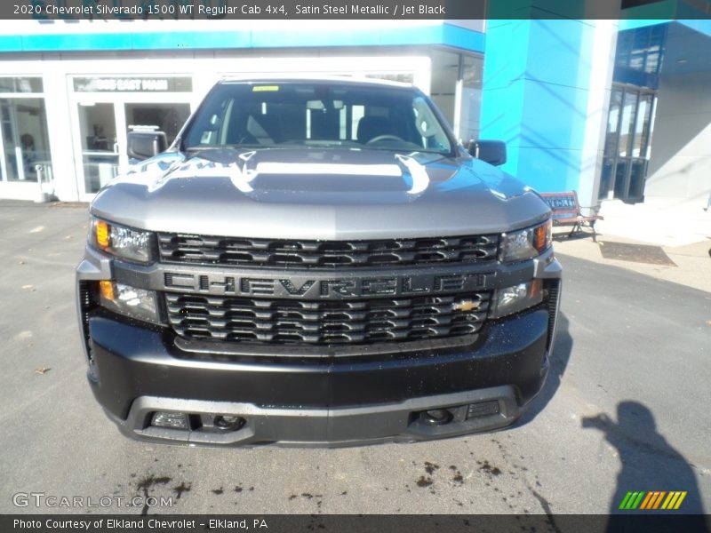 Satin Steel Metallic / Jet Black 2020 Chevrolet Silverado 1500 WT Regular Cab 4x4