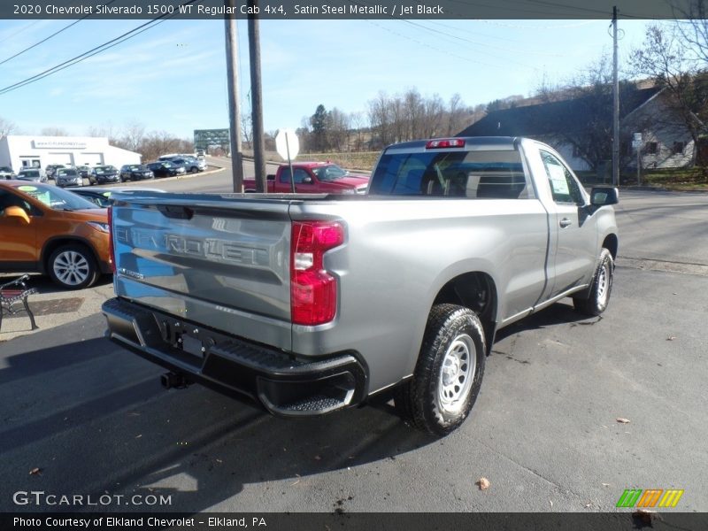 Satin Steel Metallic / Jet Black 2020 Chevrolet Silverado 1500 WT Regular Cab 4x4