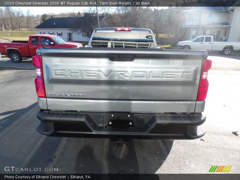 Satin Steel Metallic / Jet Black 2020 Chevrolet Silverado 1500 WT Regular Cab 4x4