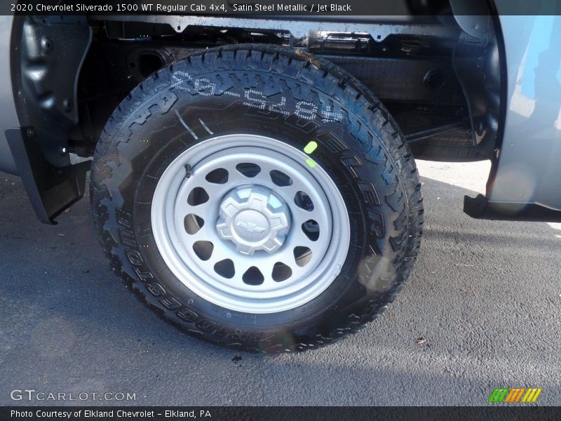 Satin Steel Metallic / Jet Black 2020 Chevrolet Silverado 1500 WT Regular Cab 4x4