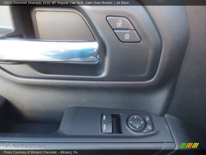 Satin Steel Metallic / Jet Black 2020 Chevrolet Silverado 1500 WT Regular Cab 4x4