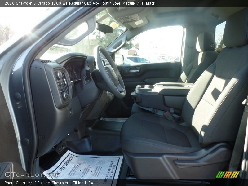 Satin Steel Metallic / Jet Black 2020 Chevrolet Silverado 1500 WT Regular Cab 4x4