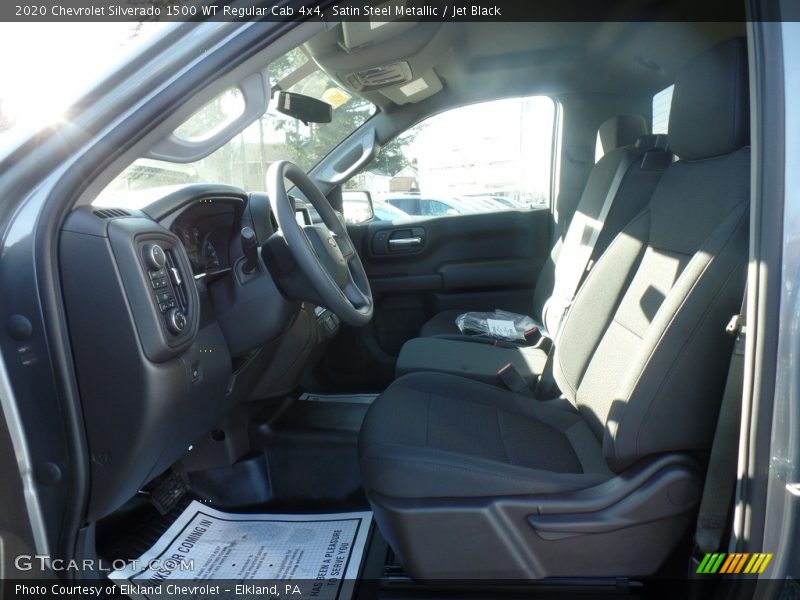 Satin Steel Metallic / Jet Black 2020 Chevrolet Silverado 1500 WT Regular Cab 4x4
