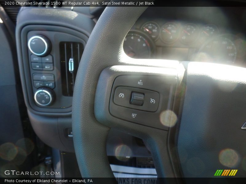 Satin Steel Metallic / Jet Black 2020 Chevrolet Silverado 1500 WT Regular Cab 4x4