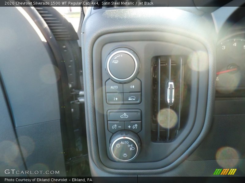Satin Steel Metallic / Jet Black 2020 Chevrolet Silverado 1500 WT Regular Cab 4x4
