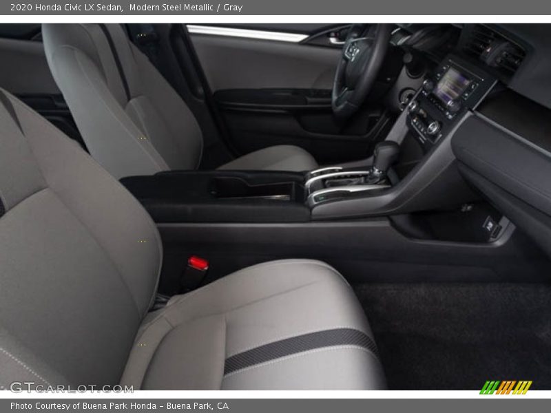 Modern Steel Metallic / Gray 2020 Honda Civic LX Sedan