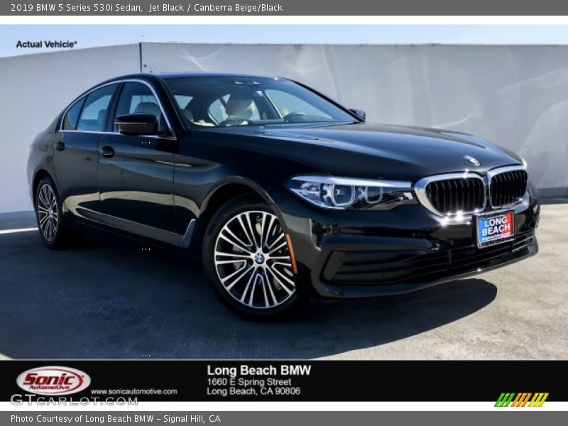 Jet Black / Canberra Beige/Black 2019 BMW 5 Series 530i Sedan
