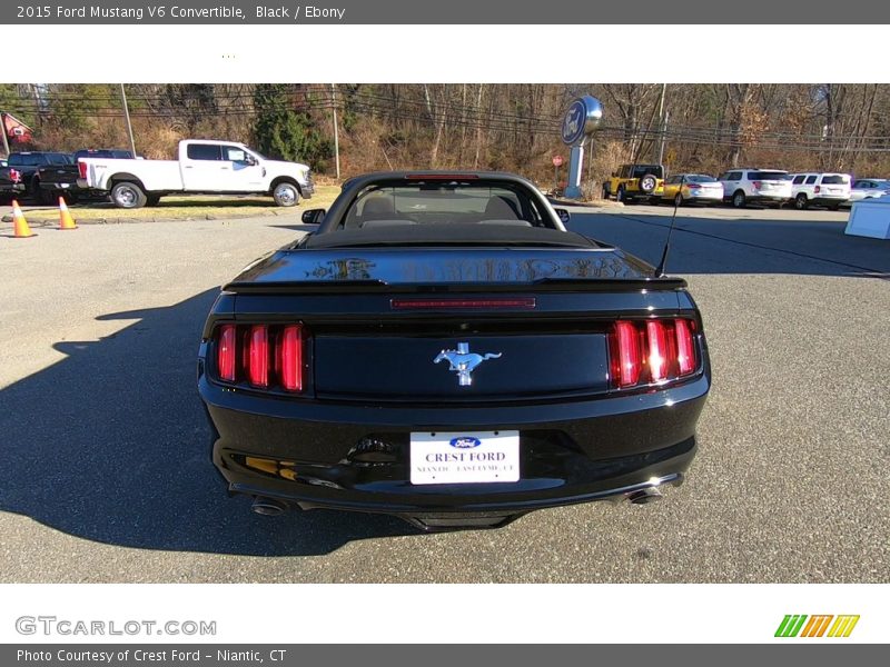 Black / Ebony 2015 Ford Mustang V6 Convertible