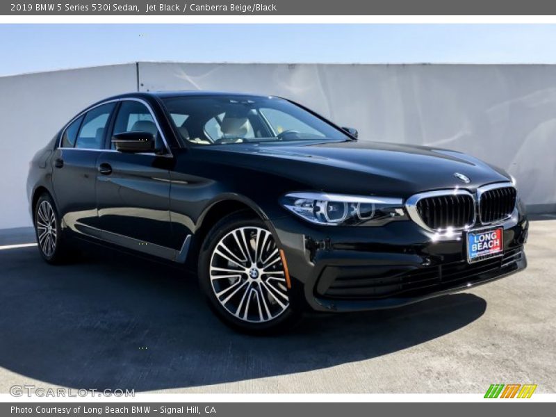 Jet Black / Canberra Beige/Black 2019 BMW 5 Series 530i Sedan