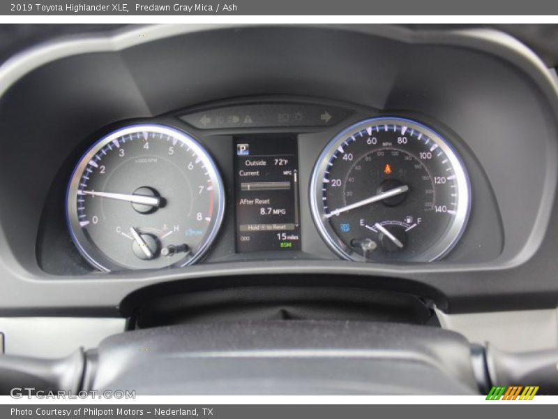 Predawn Gray Mica / Ash 2019 Toyota Highlander XLE