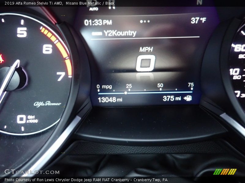 Misano Blue Metallic / Black 2019 Alfa Romeo Stelvio Ti AWD