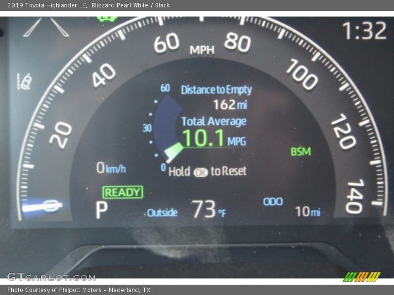 Blizzard Pearl White / Black 2019 Toyota Highlander LE