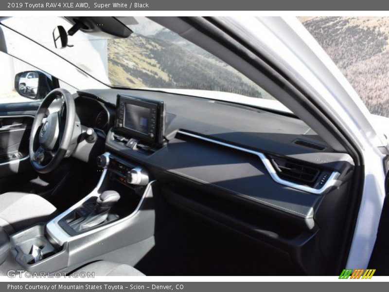 Super White / Black 2019 Toyota RAV4 XLE AWD