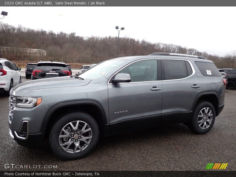 Satin Steel Metallic / Jet Black 2020 GMC Acadia SLT AWD