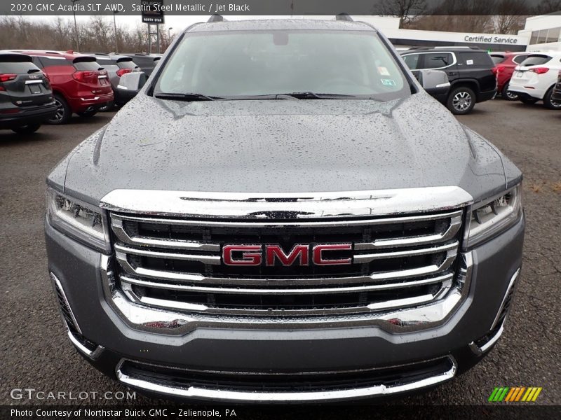 Satin Steel Metallic / Jet Black 2020 GMC Acadia SLT AWD