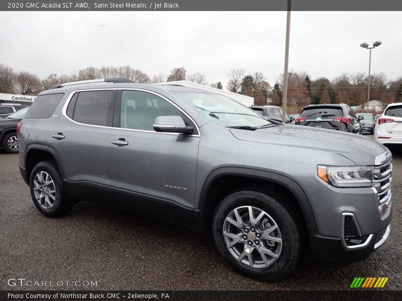 Satin Steel Metallic / Jet Black 2020 GMC Acadia SLT AWD