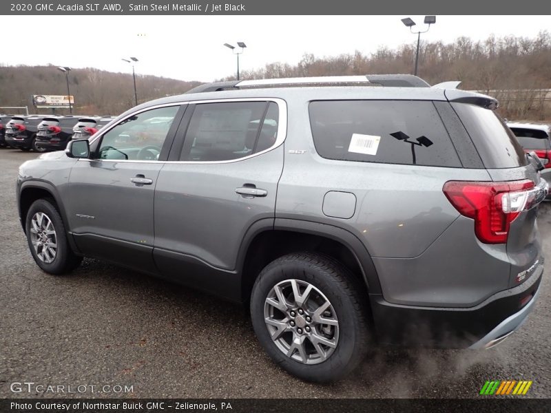Satin Steel Metallic / Jet Black 2020 GMC Acadia SLT AWD