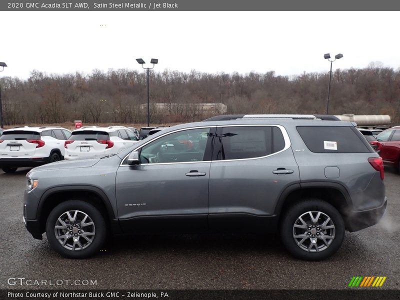 Satin Steel Metallic / Jet Black 2020 GMC Acadia SLT AWD