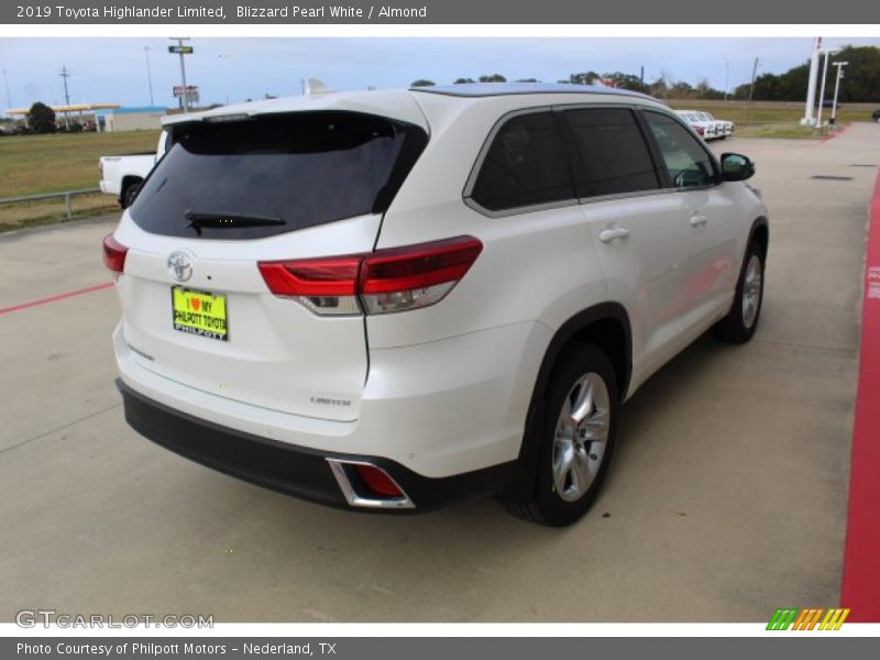 Blizzard Pearl White / Almond 2019 Toyota Highlander Limited