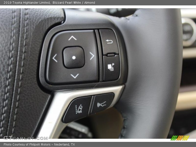 Blizzard Pearl White / Almond 2019 Toyota Highlander Limited