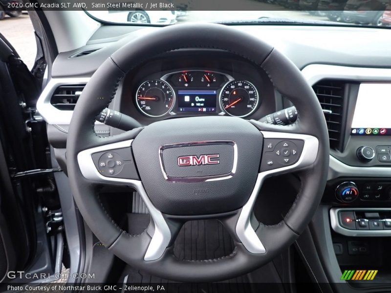 Satin Steel Metallic / Jet Black 2020 GMC Acadia SLT AWD