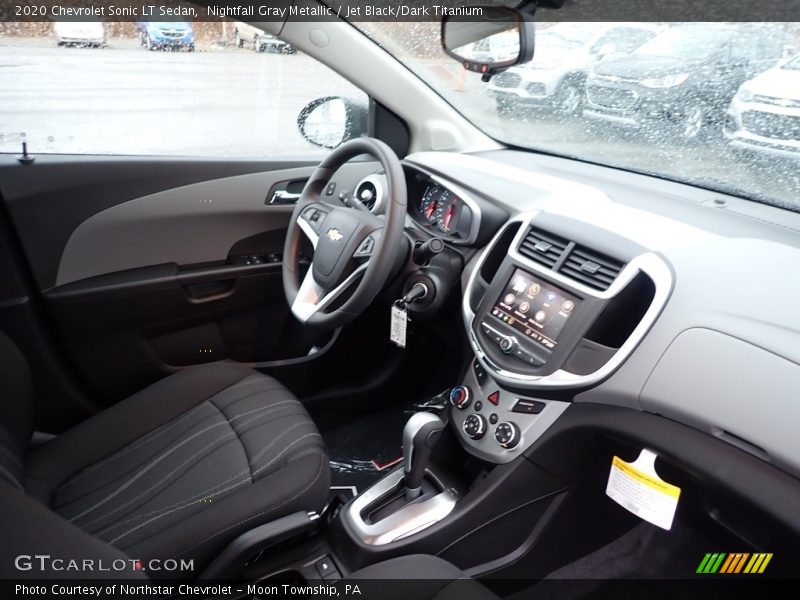 Nightfall Gray Metallic / Jet Black/Dark Titanium 2020 Chevrolet Sonic LT Sedan