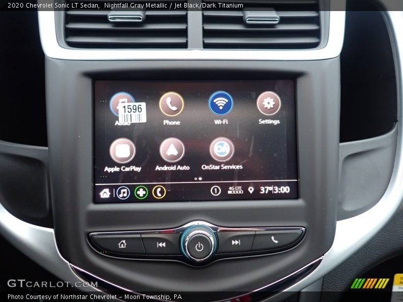 Nightfall Gray Metallic / Jet Black/Dark Titanium 2020 Chevrolet Sonic LT Sedan