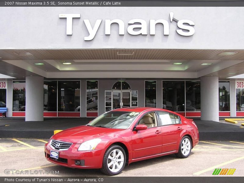 Sonoma Sunset Metallic / Cafe Latte 2007 Nissan Maxima 3.5 SE
