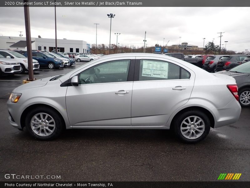 Silver Ice Metallic / Jet Black/Dark Titanium 2020 Chevrolet Sonic LT Sedan
