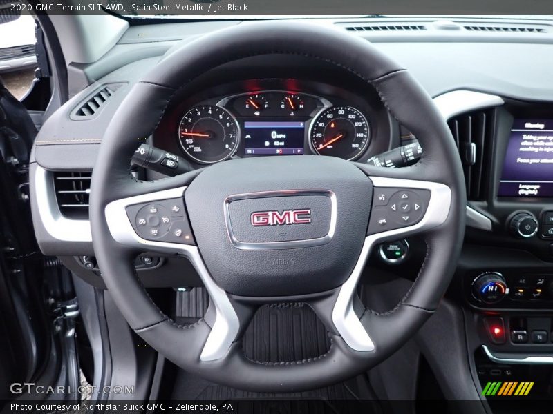 Satin Steel Metallic / Jet Black 2020 GMC Terrain SLT AWD