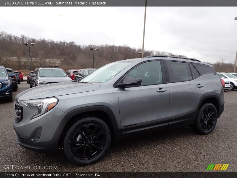 Satin Steel Metallic / Jet Black 2020 GMC Terrain SLE AWD