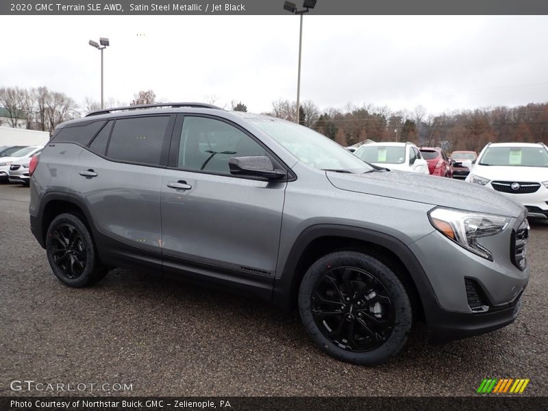 Satin Steel Metallic / Jet Black 2020 GMC Terrain SLE AWD